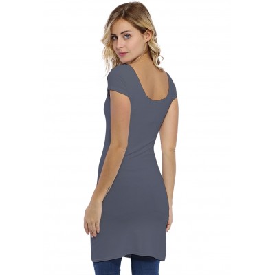 Tunique col danseuse manches courtes capes en modal ROXANE12