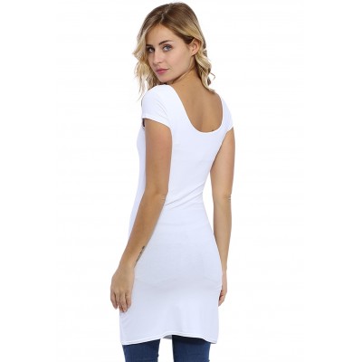 Tunique col danseuse manches courtes capes en modal ROXANE12