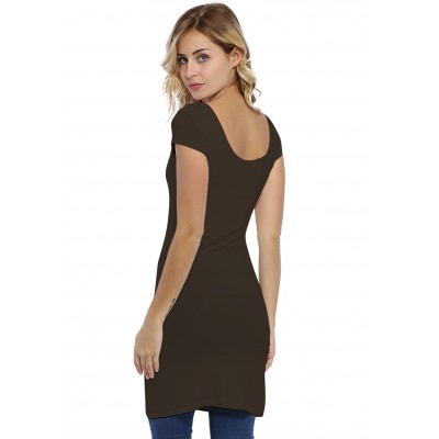Tunique col danseuse manches courtes capes en modal ROXANE12