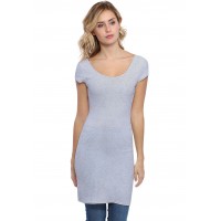 Tunique col danseuse manches courtes capes en modal ROXANE12