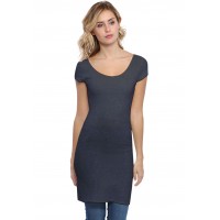 Tunique col danseuse manches courtes capes en modal ROXANE12