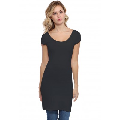Tunique col danseuse manches courtes capes en modal ROXANE12