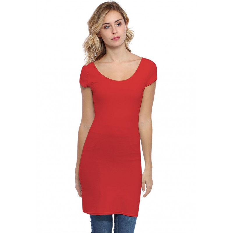 Tunique col danseuse manches courtes capes en modal ROXANE12