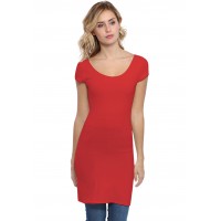 Tunique col danseuse manches courtes capes en modal ROXANE12