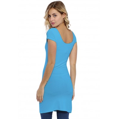 Tunique col danseuse manches courtes capes en modal ROXANE12