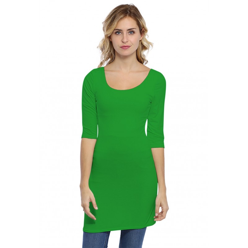 Tunique col danseuse manches 3-4 en modal ROXANE14 Tunique col danseuse manches 3-4 en modal ROXANE14