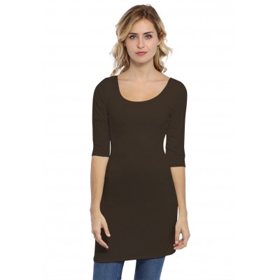 Tunique col danseuse manches 3-4 en modal ROXANE14