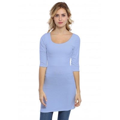 Tunique col danseuse manches 3-4 en modal ROXANE14
