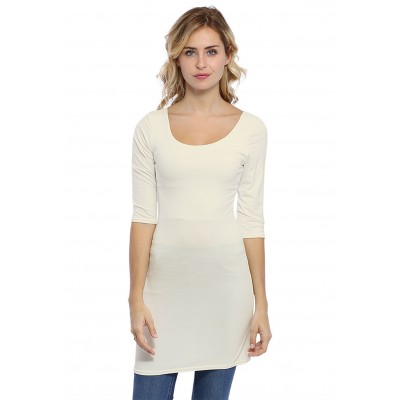 Tunique col danseuse manches 3-4 en modal ROXANE14