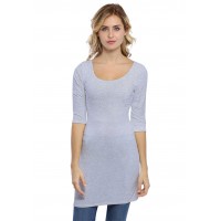 Tunique col danseuse manches 3-4 en modal ROXANE14