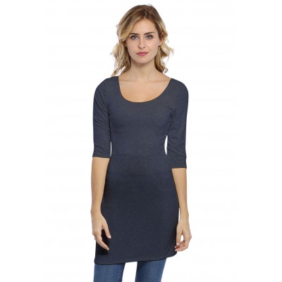 Tunique col danseuse manches 3-4 en modal ROXANE14