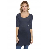 Tunique col danseuse manches 3-4 en modal ROXANE14