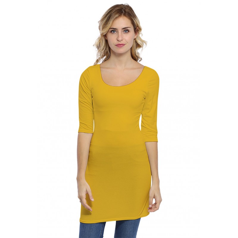 Tunique col danseuse manches 3-4 en modal ROXANE14 Tunique col danseuse manches 3-4 en modal ROXANE14