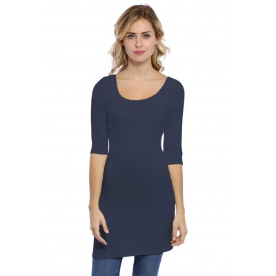Tunique col danseuse manches 3-4 en modal ROXANE14