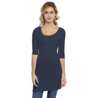 Tunique col danseuse manches 3-4 en modal ROXANE14