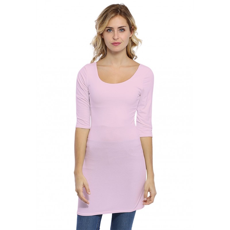 Tunique col danseuse manches 3-4 en modal ROXANE14 Tunique col danseuse manches 3-4 en modal ROXANE14