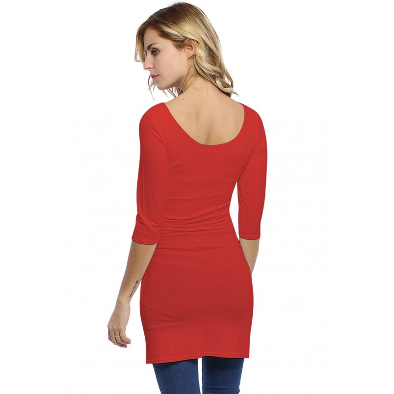 Tunique col danseuse manches 3-4 en modal ROXANE14 Tunique col danseuse manches 3-4 en modal ROXANE14