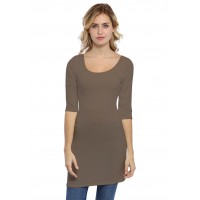 Tunique col danseuse manches 3-4 en modal ROXANE14