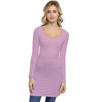 Tunique col danseuse manches longues en modal ROXANE15