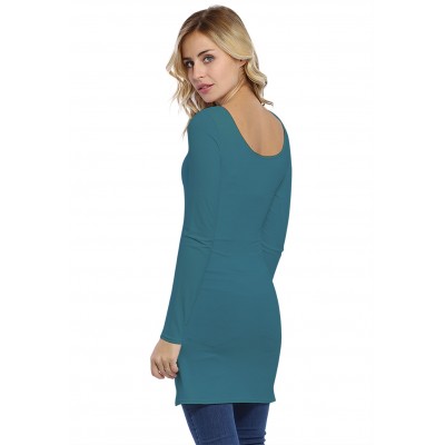 Tunique col danseuse manches longues en modal ROXANE15