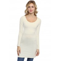 Tunique col danseuse manches longues en modal ROXANE15