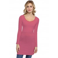 Tunique col danseuse manches longues en modal ROXANE15