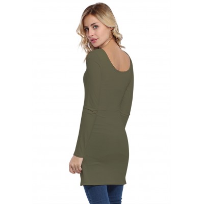 Tunique col danseuse manches longues en modal ROXANE15