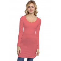 Tunique col danseuse manches longues en modal ROXANE15