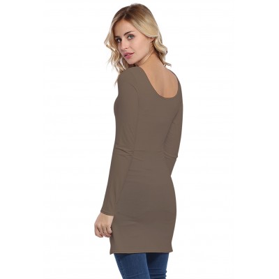 Tunique col danseuse manches longues en modal ROXANE15
