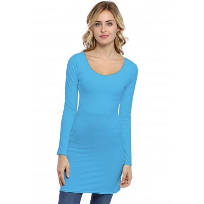 Tunique col danseuse manches longues en modal ROXANE15