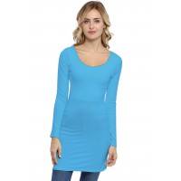 Tunique col danseuse manches longues en modal ROXANE15