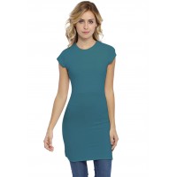 Tunique ras de cou doublée devant manches courtes en modal KATIA12