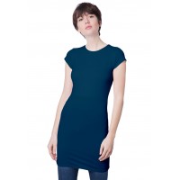 Tunique ras de cou doublée devant manches courtes en modal KATIA12