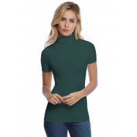 T-shirt col roulé manches courtes en modal CINDY03