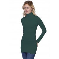 T-shirt long col roulé manches longues en modal CINDY10