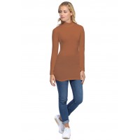 Tee-shirt long col montant et manches longues en modal PENNY10