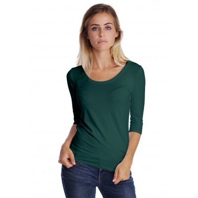 T-shirt col rond manches 3-4 en modal JOE04