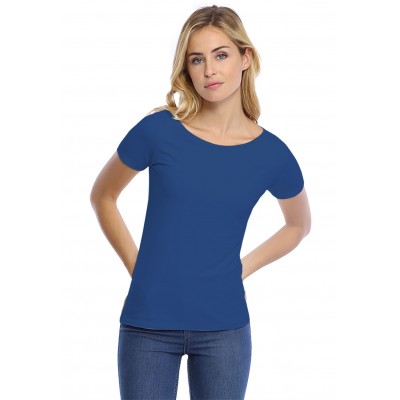T-shirt col bateau manches courtes courtes en modal DOMI03