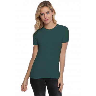 T-shirt coupe droite col ras du cou bande rapportée en modal SACHA03