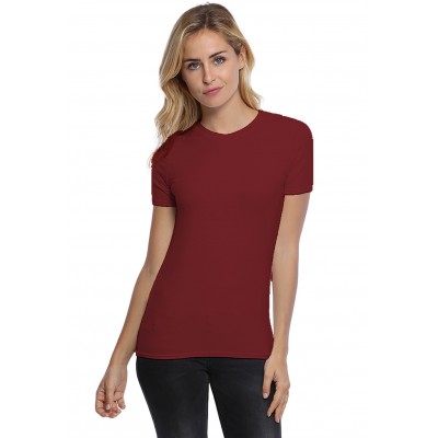 T-shirt coupe droite col ras du cou bande rapportée en modal SACHA03