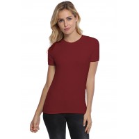 T-shirt coupe droite col ras du cou bande rapportée en modal SACHA03