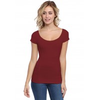 T-shirt avec surpiqures manches courtes en modal CATE02