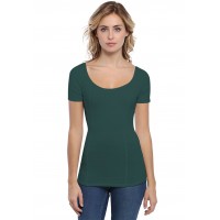 T-shirt avec surpiqures manches courtes en modal CATE03