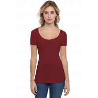 T-shirt avec surpiqures manches courtes en modal CATE03
