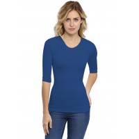 T-shirt ras du cou manches 3-4 en modal KATY04