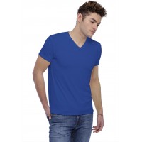 T-shirt col V bande rapportée manches courtes en modal WILL