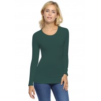 T-shirt ras du cou manches longues en modal KATY05