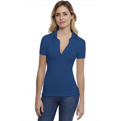 T-shirt col polo manches courtes en modal GLORIA03