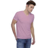 T-shirt col V bande rapportée manches courtes en modal WILL