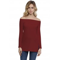 T-shirt long épaules nues en modal LANA